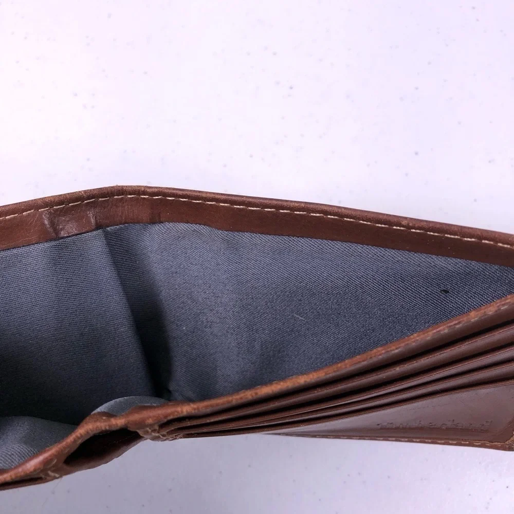 TIMBERLAND Brown Leather Bifold Wallet